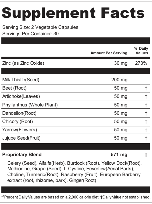 Supplement Facts for Ebon Current